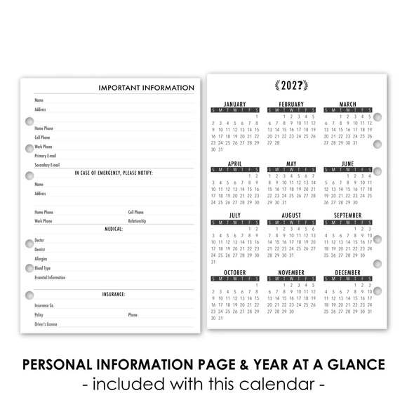 2026 TABBED Calendar Fits Louis Vuitton Agenda +Insert PAPER- +Pen+CHANEL Gift - Picture 11 of 14